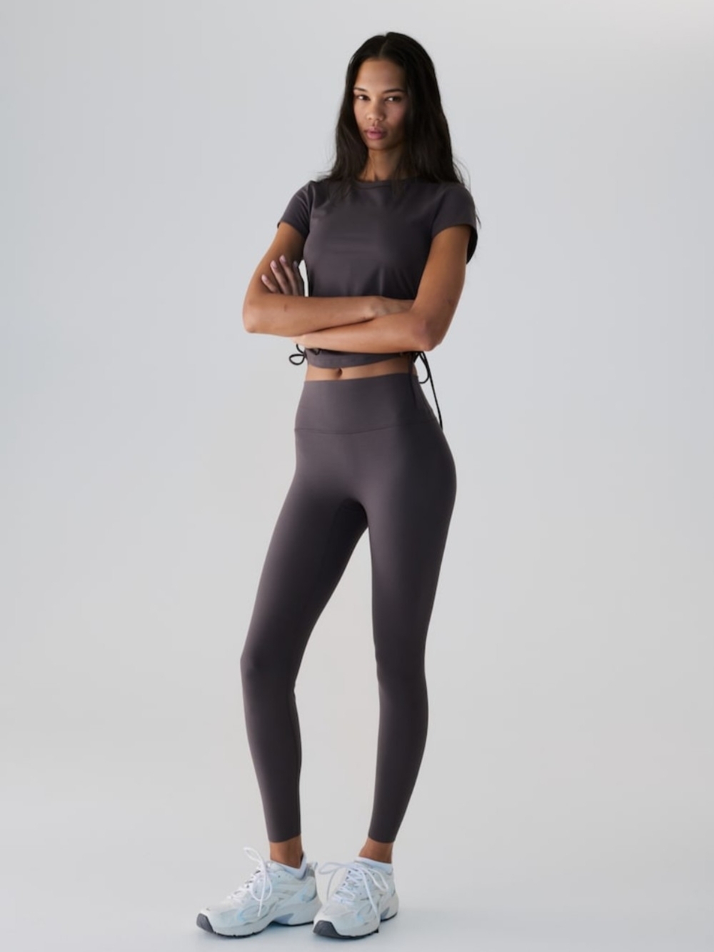 H&M Move SoftMove High Waisted Sports Leggings Dark Gray Size Large